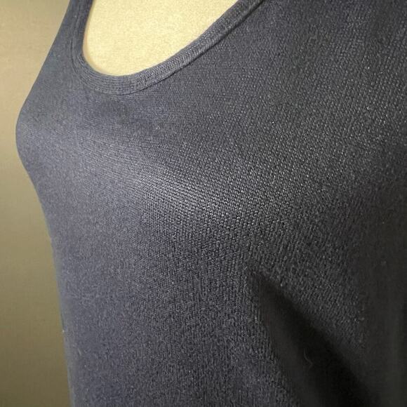 Lucky Brand Woman's Navy Blue Knitted Sleeveless Tank Top- Size S - Picture 6 of 7